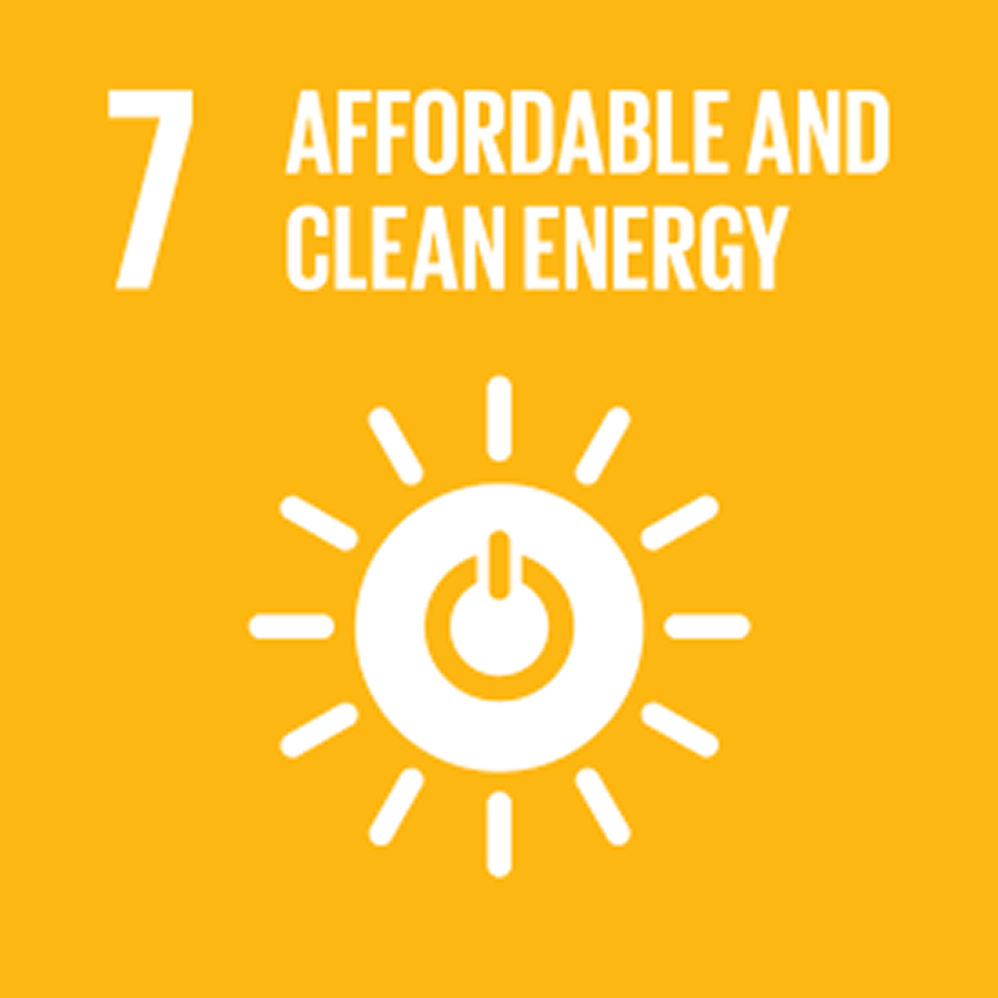 UNs sustainability goal 7_ Affordable and clean clean energy